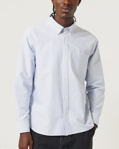 Stripe Oxford LS - Blue-LS-Somelos-Corridor