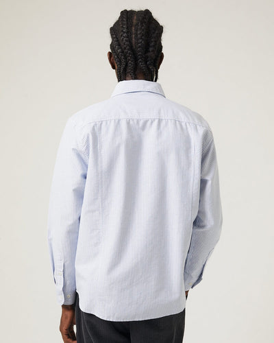 Stripe Oxford LS - Blue-LS-Somelos-Corridor