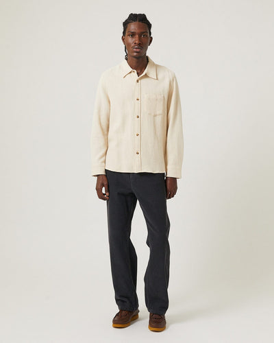 Pigment Dyed Waffle LS - Natural-LS-Original Madras Trading Co. (OMTC)-Corridor