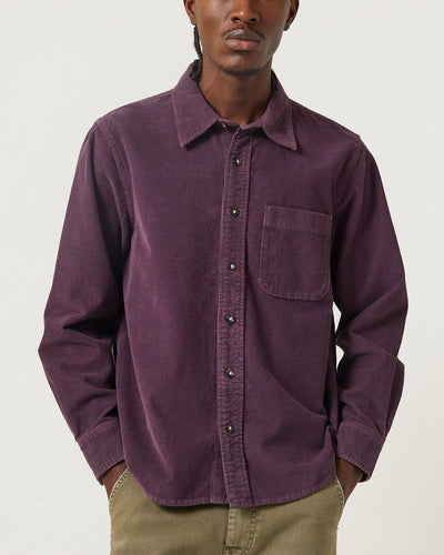 Cord LS - Purple-Long Sleeve Shirt-Real-Corridor