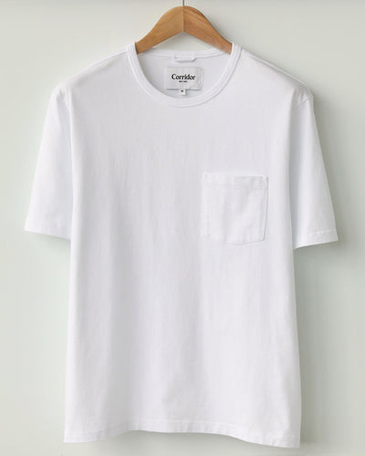 Organic Garment Dyed Tee - White-T-Shirt-Corridor-Corridor