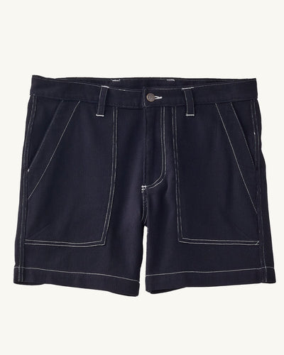 Bedford Cord Camp Pocket Shorts - Black-Camp Pocket Shorts-Corridor-Corridor