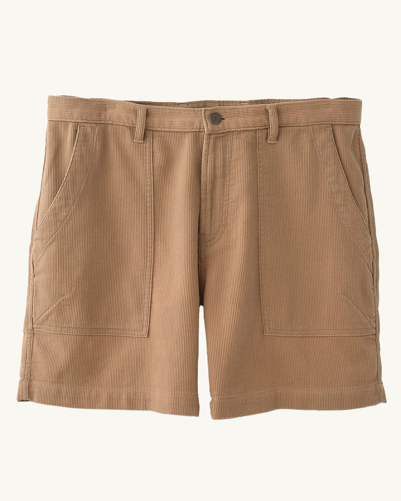 Bedford Cord Camp Pocket Shorts - Khaki-Camp Pocket Shorts-Corridor-Corridor