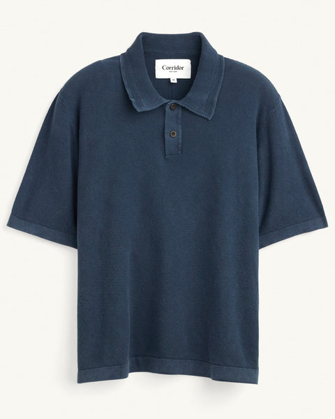 Knit Polo - Navy – Corridor