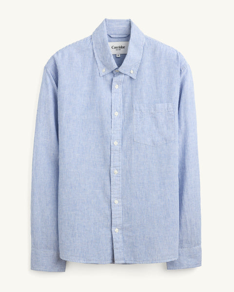 Linen Stripe LS - Blue – Corridor