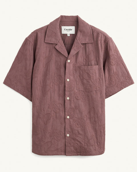 Paisley Embroidery SS - Purple – Corridor