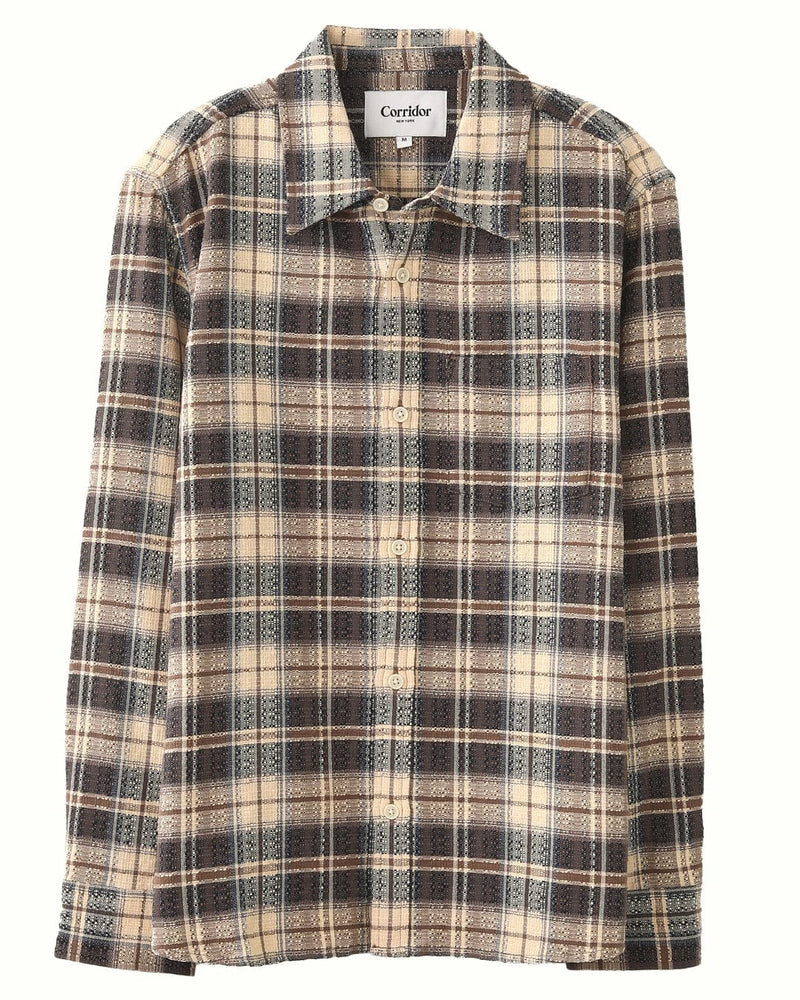 Dobby Weave LS-Long Sleeve Shirt-Corridor-Corridor