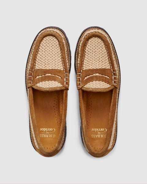 G.H. BASS x Corridor Larson Raffia Loafer