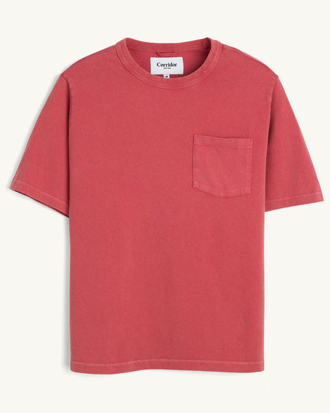 Garment Dye Tee - Red – Corridor