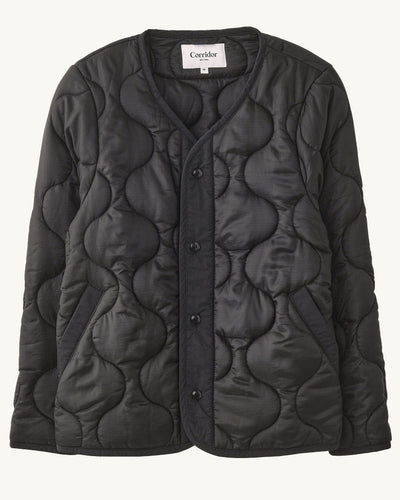 Quilted Liner Jacket - Black-Liner Jacket-Black Q-Corridor