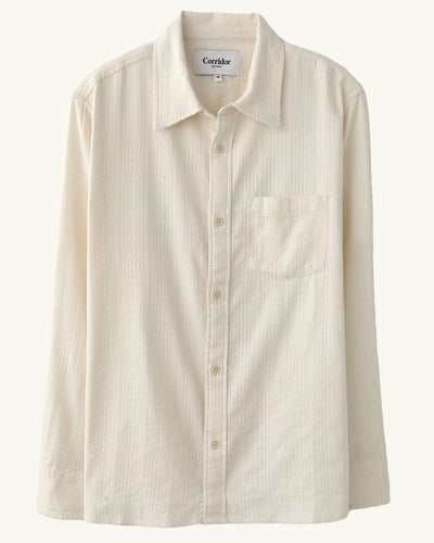 Ripple LS - Natural-Long Sleeve Shirt-Original Madras Trading Co. (OMTC)-Corridor