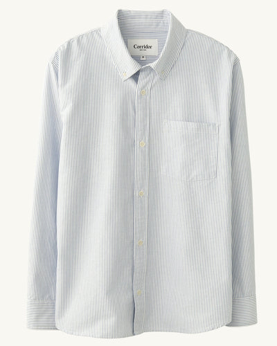Stripe Oxford LS - Blue-LS-Somelos-Corridor