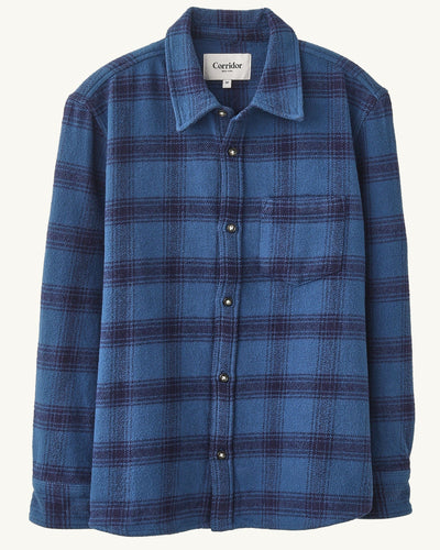 Appalachian Plaid LS - Navy-LS-Original Madras Trading Co. (OMTC)-Corridor