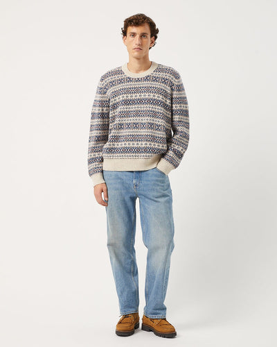 Fair Isle Crewneck - Natural-Crewneck-Innovative Knitwear-Corridor