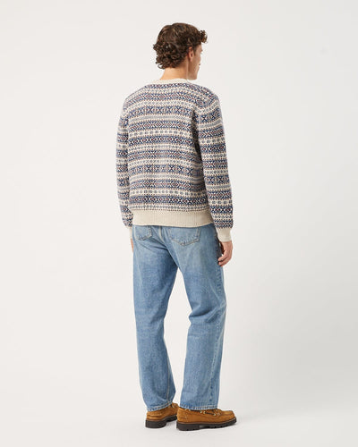 Fair Isle Crewneck - Natural-Crewneck-Innovative Knitwear-Corridor
