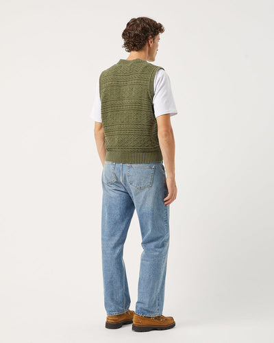 Jacquard Vest - Army-Vest-Alpafina-Corridor