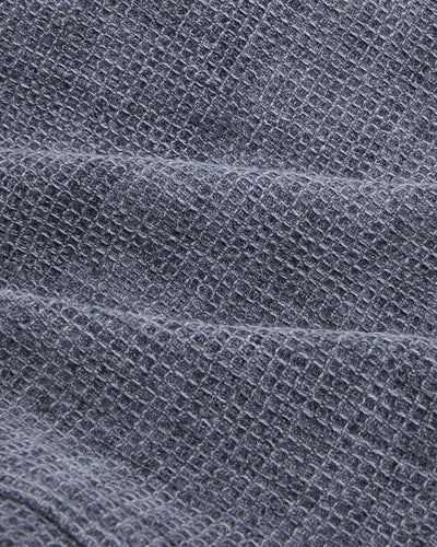 Pigment Dyed Waffle LS - Grey-Long Sleeve Shirt-Original Madras Trading Co. (OMTC)-Corridor