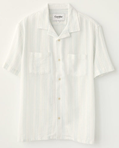 Skip Stripe Retro SS Camp - Natural