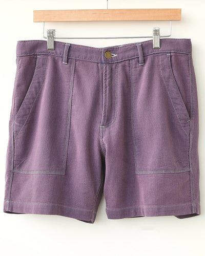 Bedford Cord Camp Pocket Shorts - Purple-Camp Shorts-Corridor-Corridor