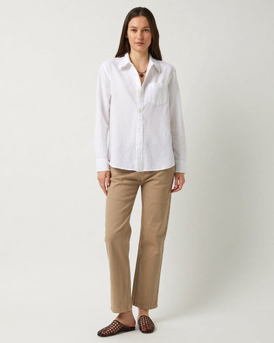 Linen Cotton LS - White-Long Sleeve Shirt-Corridor-Corridor