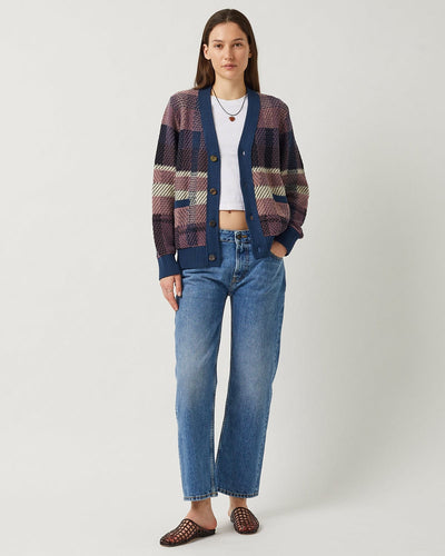 Blow Up Plaid Cardigan - Pink-Cardigan-Corridor-Corridor