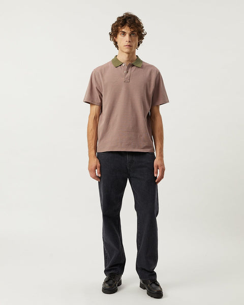 Stripe Pique Polo - Pink – Corridor