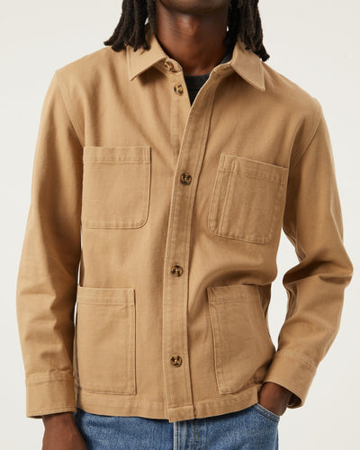 Misha Overshirt - Tan-Overshirts-Black Q-Corridor