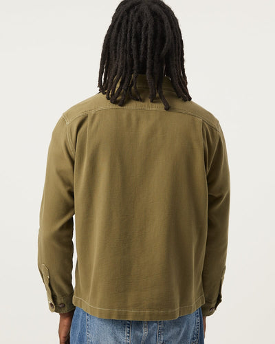 Bedford Cord Military Jacket - Olive-Military Jacket-OMTC-Corridor