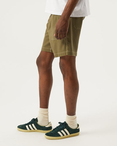 Bedford Cord Camp Pocket Shorts - Olive-Camp Pocket Shorts-OMTC-Corridor
