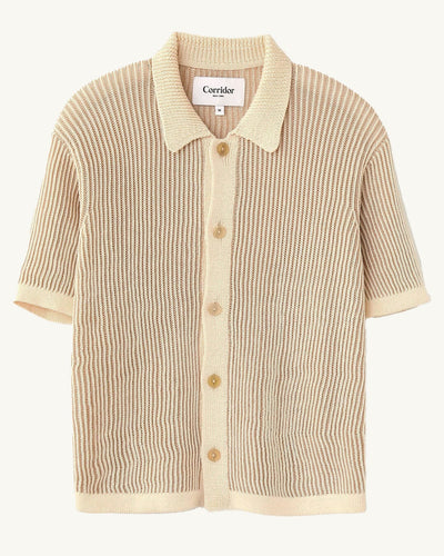 Plated SS - Natural-Knit Buttondown-Corridor-Corridor