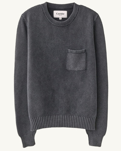 Pocket Crewneck - Black-Crewneck-Alpafina-Corridor