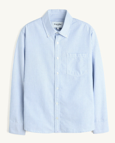 Stripe Oxford LS - Blue – Corridor