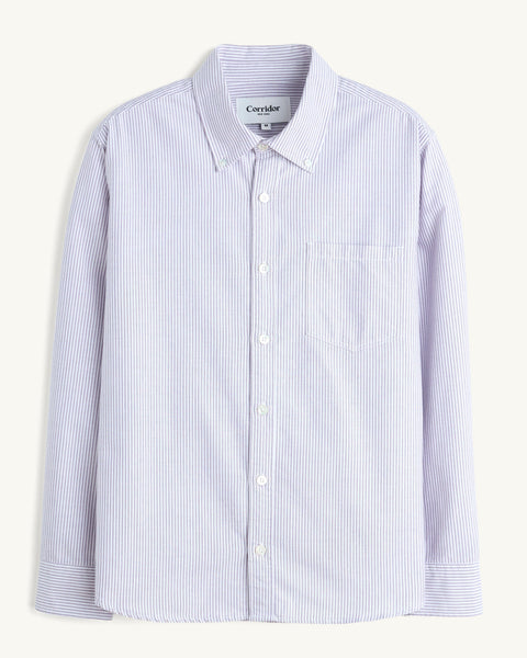 Stripe Oxford LS - Purple – Corridor