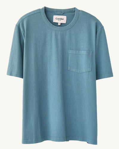 Garment Dye Tee - Aegean Blue-T-Shirt-Siena-Corridor