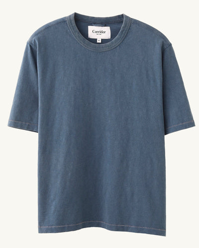 Slub Cotton Tee - Navy-T-Shirt-Siena-Corridor