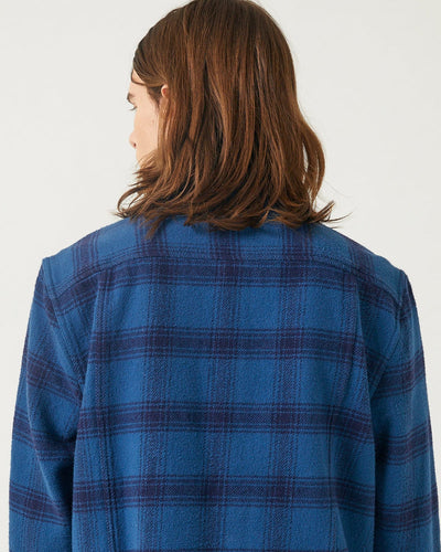 Appalachian Plaid LS - Navy-Long Sleeve Shirt-Original Madras Trading Co. (OMTC)-Corridor