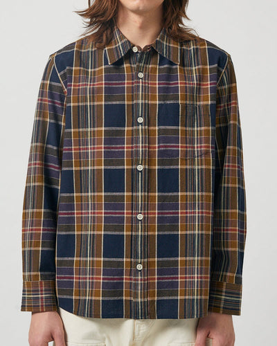 Tea Tree Plaid LS-LS-Original Madras Trading Co. (OMTC)-Corridor