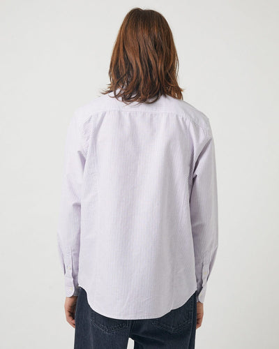 Stripe Oxford LS - Purple-LS-Somelos-Corridor