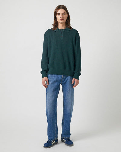 LS Slouchy Polo - Green-LS Polo-Alpafina-Corridor