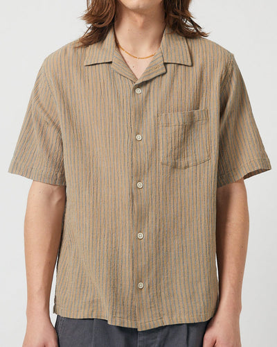 High Twist Stripe SS Camp-Short Sleeve Shirt-Corridor-Corridor