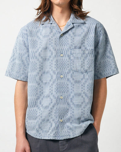 Diamond Jacquard SS Camp-Short Sleeve Shirt-Corridor-Corridor