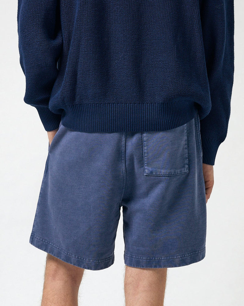 Garment Dyed Shorts - Blue-Sweat Short-Corridor-Corridor