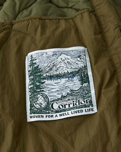 Quilted Liner Jacket - Army-Liner Jacket-Black Q-Corridor