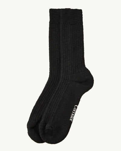 Slub Sock - Black-Socks-CPI-Corridor