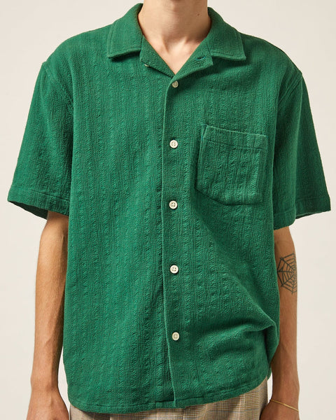 ★WAIKEI★ Open sleeve striped shirt green YK22SSSH02 MUSINSA | WAI KEI OPEN SLEEVE STRIPE SHIRT GREEN