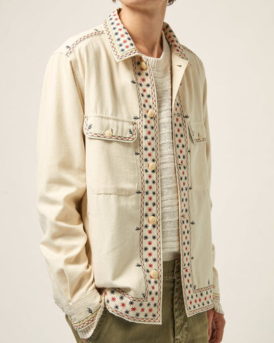 Starlight Embroidered Military Jacket-Military Jacket-Corridor-Corridor