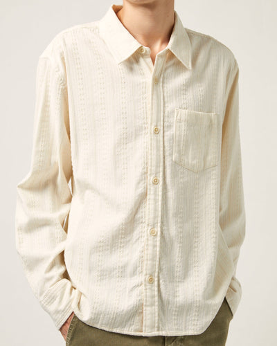 Ripple LS - Natural-Long Sleeve Shirt-Original Madras Trading Co. (OMTC)-Corridor