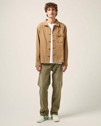 Bedford Cord Military Jacket - Khaki-Military Jacket-Corridor-Corridor