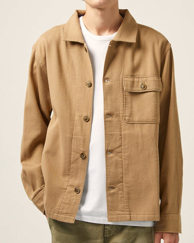 Bedford Cord Military Jacket - Khaki-Military Jacket-Corridor-Corridor