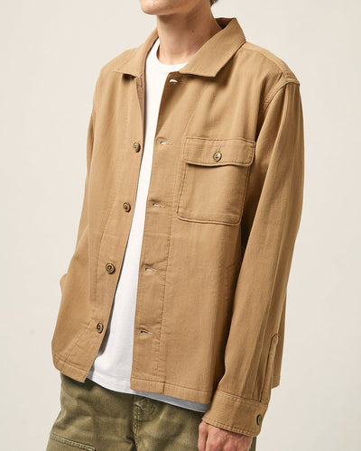 Bedford Cord Military Jacket - Khaki-Military Jacket-Corridor-Corridor